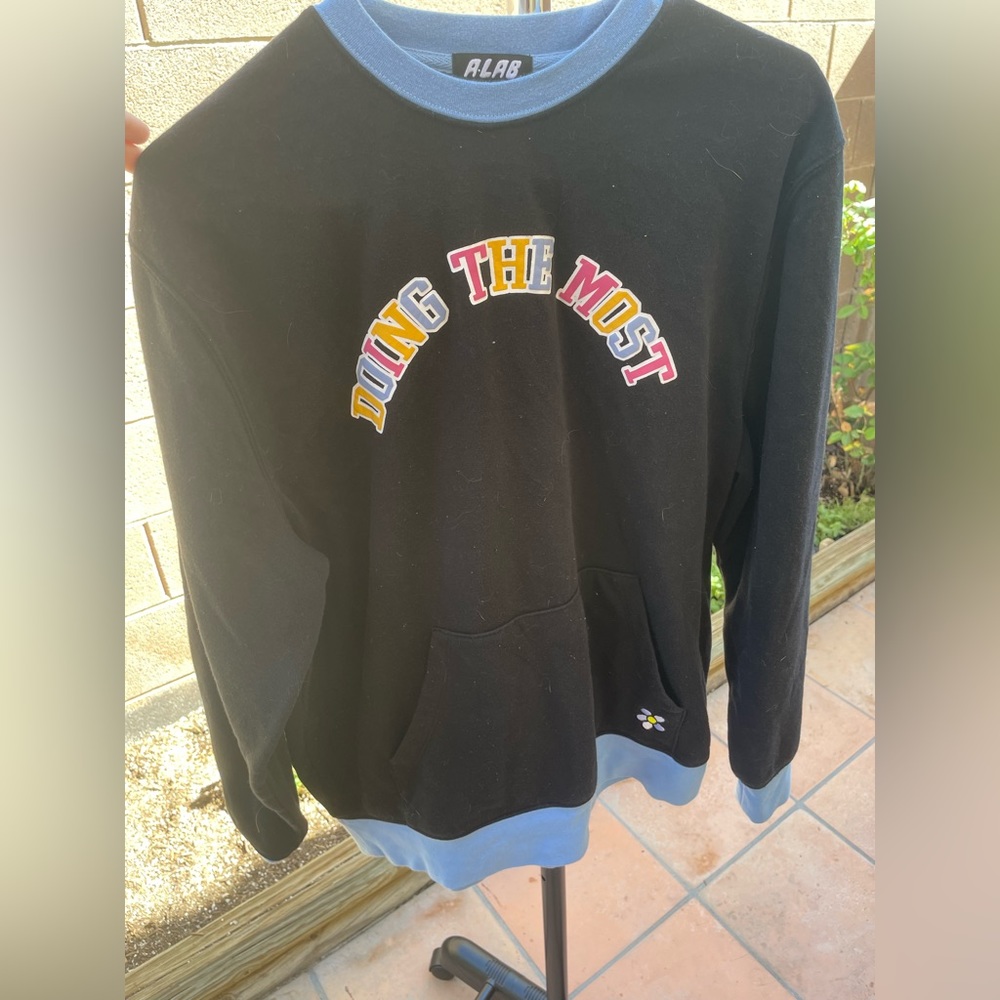 Doing The Most Crewneck With Pocket // embroidered